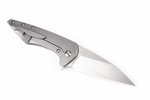 Koenig Knives Mini Goblin Titanium and stonewash blade polished flats