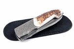 Viper Timeless Damascus with Antler handle and titanium bolsters V5440CE