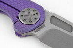 Curtiss Custom Knives F3 Medium Slim Spanto Purple Sculpted Non-Flipper Magnacut