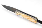 Chris Reeve Knives Sebenza 31 Small Box Elder Boomerang Damascus