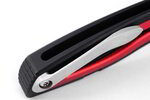 SharpByDesign Apex Red - Black Tanto Flipper Damascus