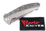 Reate K-1 engraved handle + M390 blade