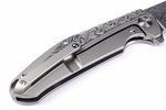 Reate K-1 Damascus blade + engraved handle