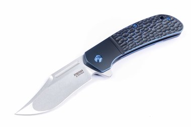 Pena Knives X-Series Lanny's Clip Black & Blue Jagged